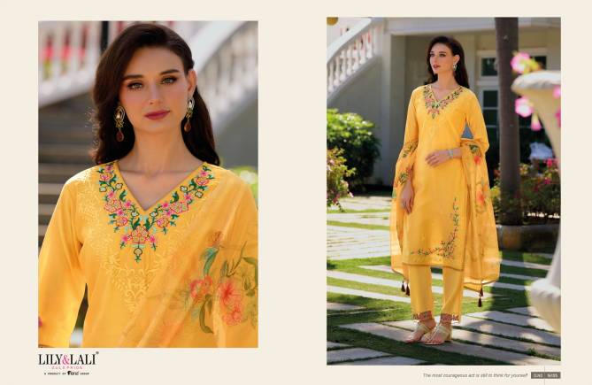 Navyaa By Lily And Lali Silk Readymade Suits Wholesale Price In Surat
